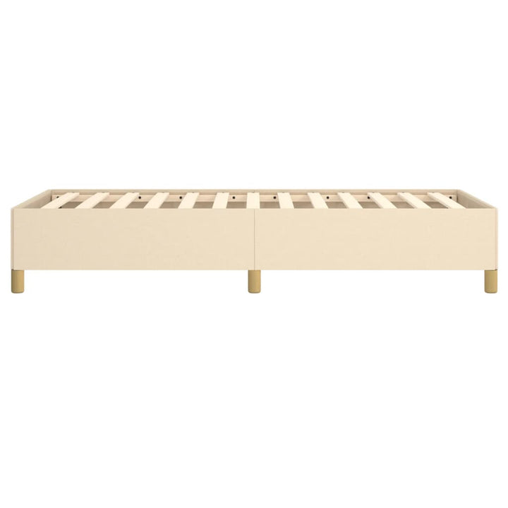 sengeramme uden madras 90x200 cm stof cremefarvet