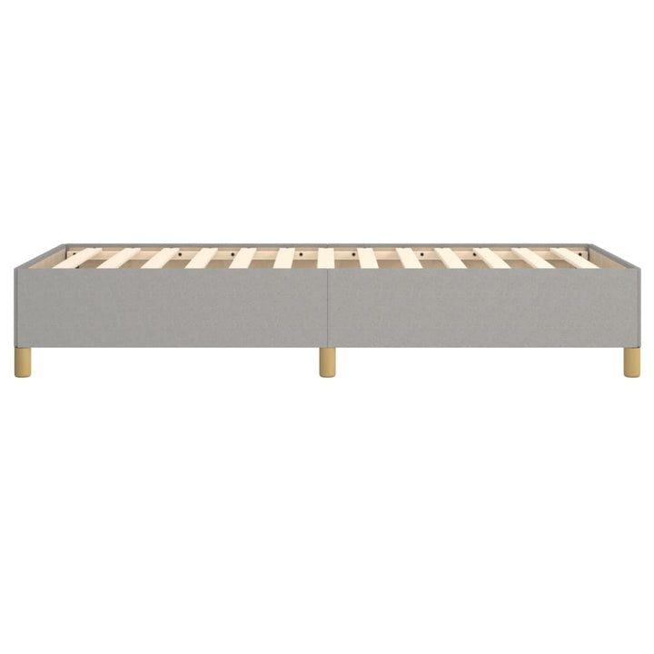 Sengeramme uden madras Lysegrå 100x200 cm Stof