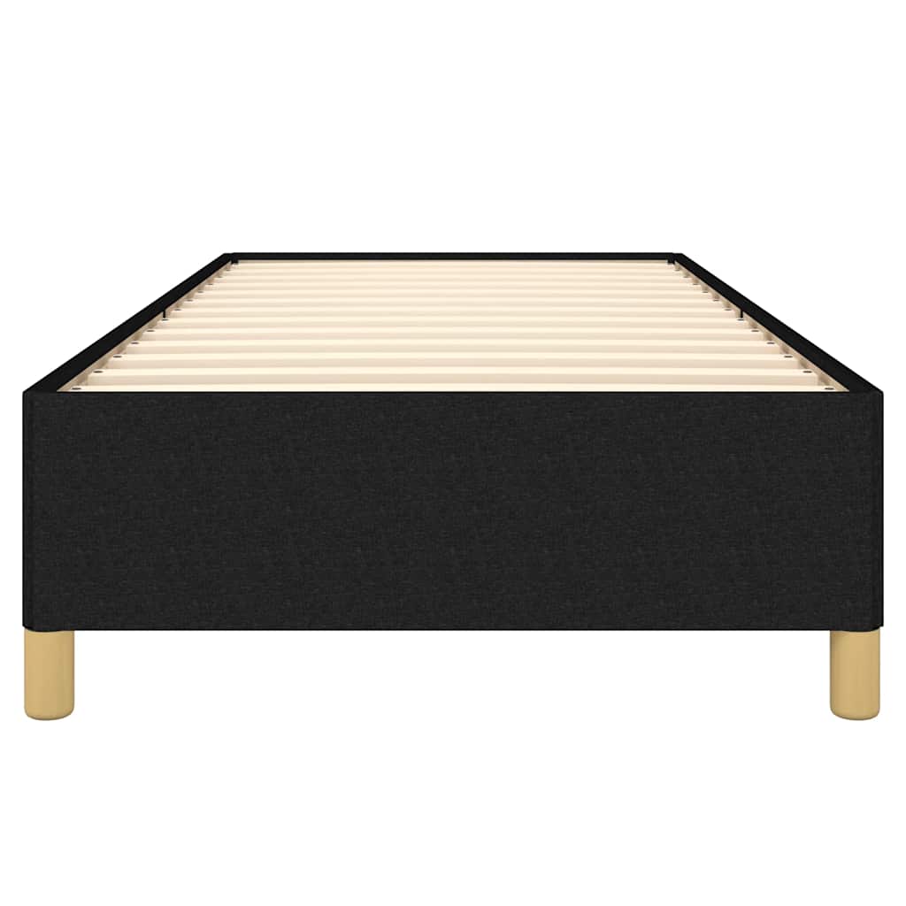 Sengeramme uden madras Sort 100x200 cm Stof