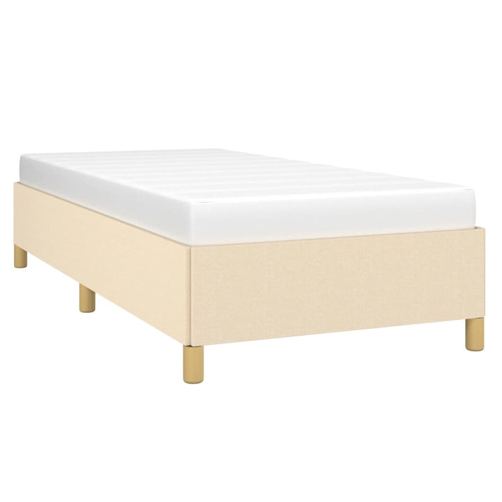 Sengeramme uden madras Creme 100x200 cm Stof