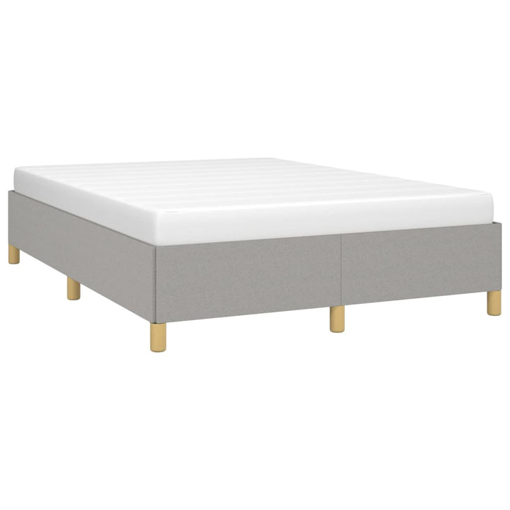 sengeramme uden madras 140x190 cm stof lysegrå