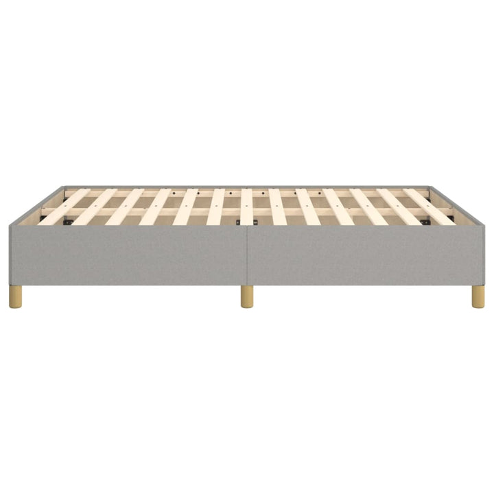 sengeramme uden madras 140x190 cm stof lysegrå