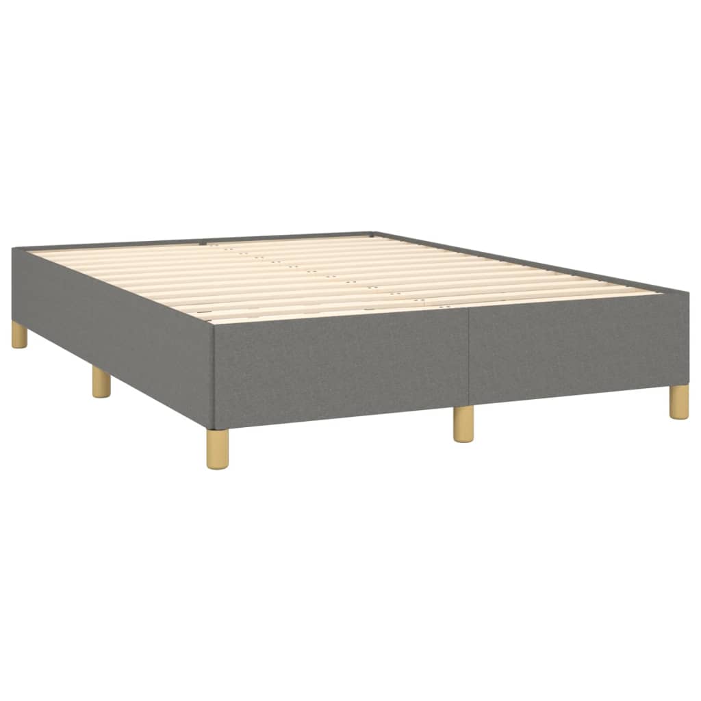 sengeramme uden madras 140x190 cm stof mørkegrå