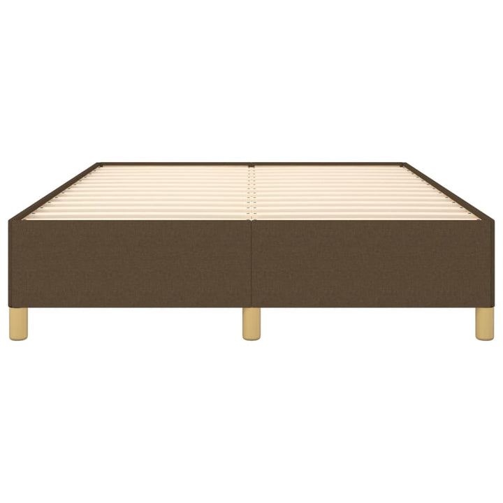 sengeramme uden madras 140x190 cm stof mørkebrun