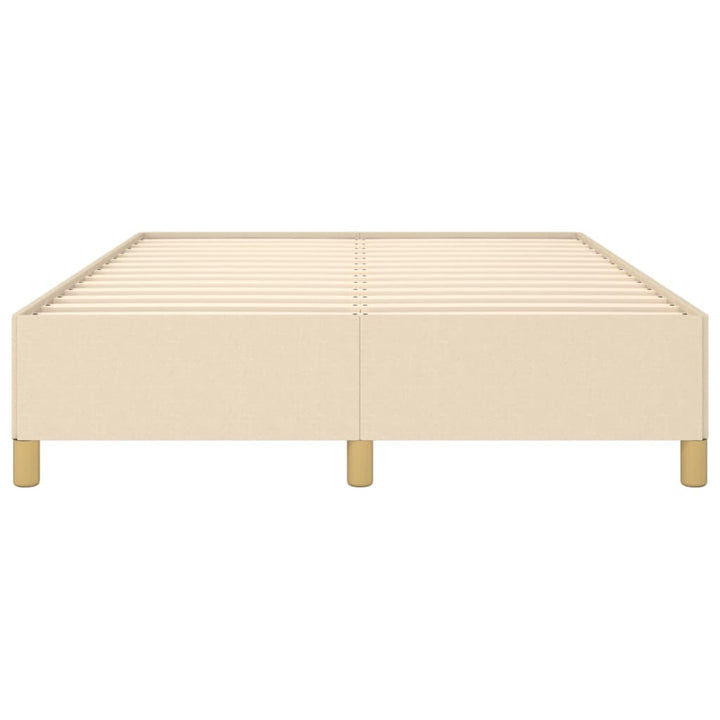 sengeramme uden madras 140x190 cm stof cremefarvet
