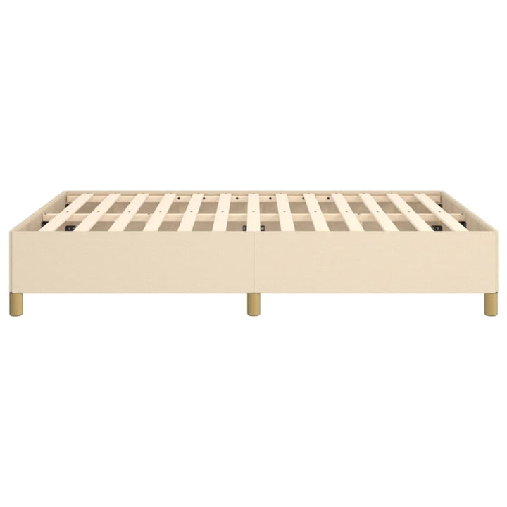 sengeramme uden madras 140x190 cm stof cremefarvet