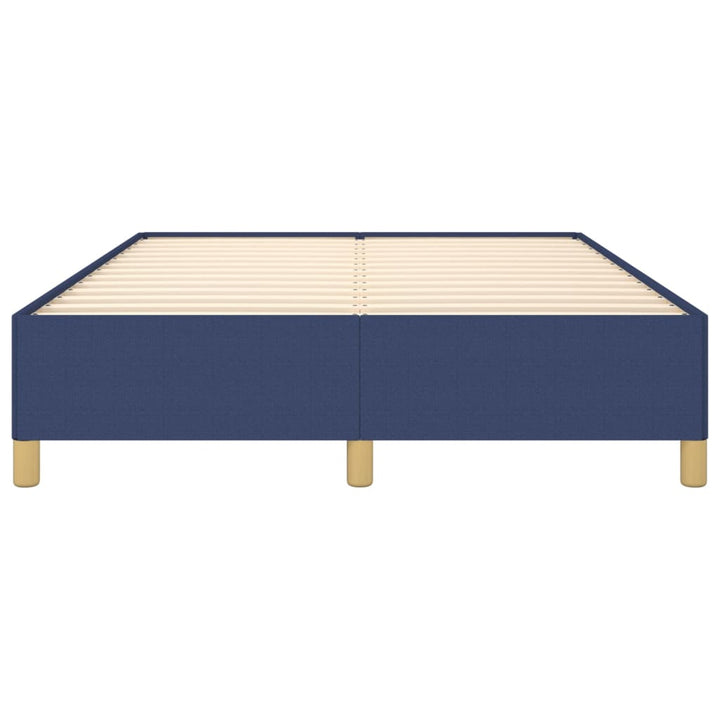 sengeramme uden madras 140x190 cm stof blå