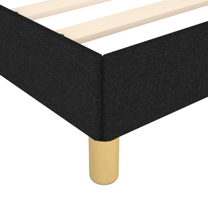 sengeramme uden madras 140x200 cm stof sort