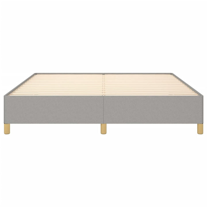 sengeramme uden madras 160x200 cm stof lysegrå