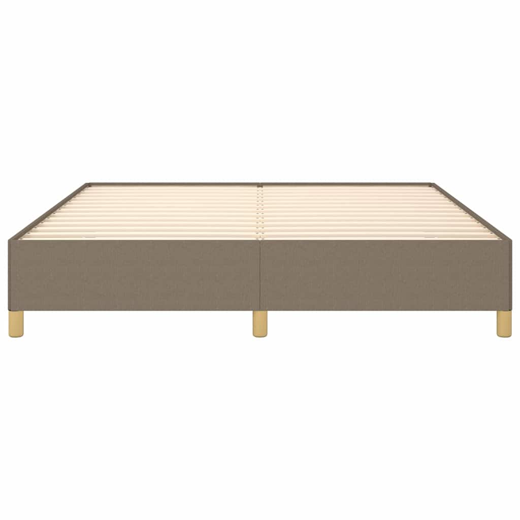 sengeramme uden madras 160x200 cm stof gråbrun