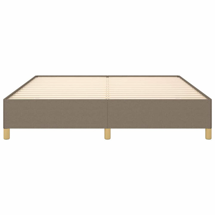 sengeramme uden madras 160x200 cm stof gråbrun