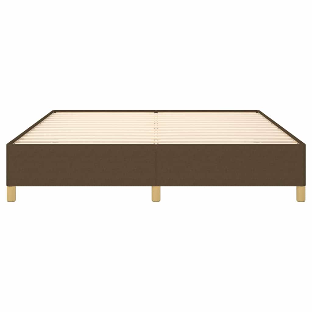 sengeramme uden madras 180x200 cm stof mørkebrun