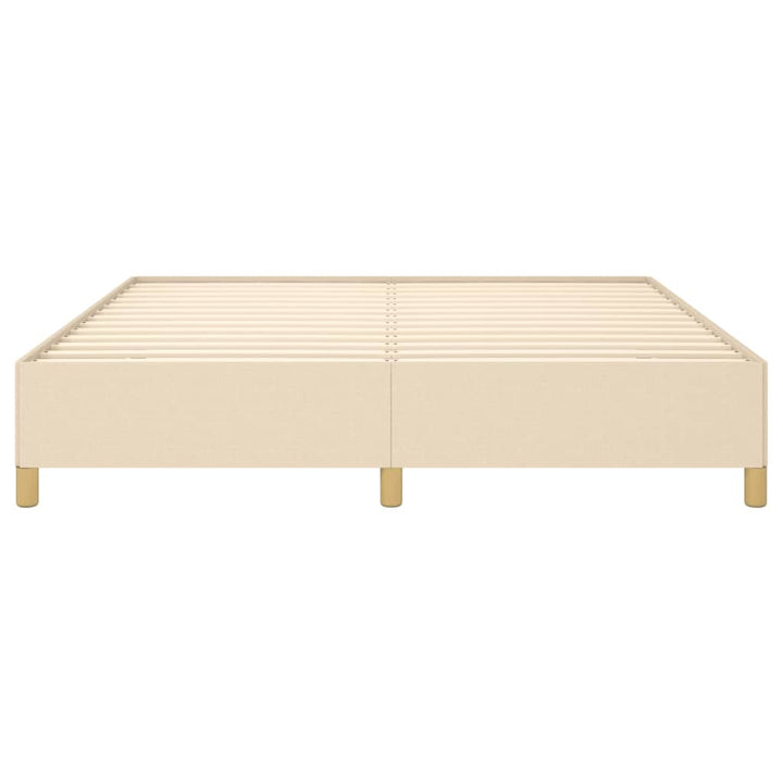 sengeramme uden madras 180x200 cm stof cremefarvet