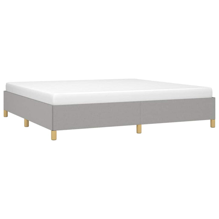 sengeramme uden madras 200x200 cm stof lysegrå