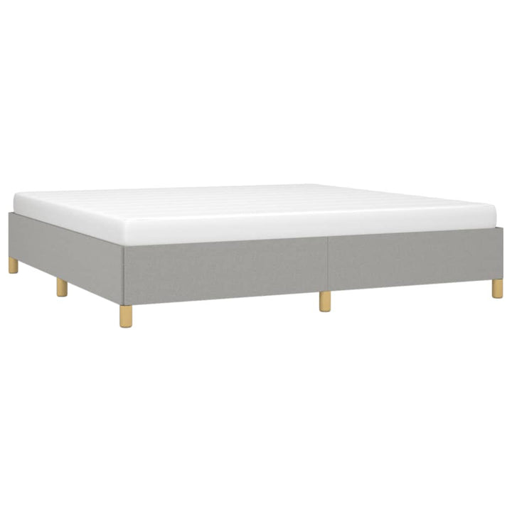 sengeramme uden madras 200x200 cm stof lysegrå