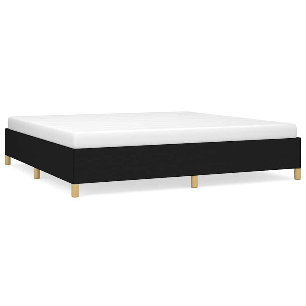 sengeramme uden madras 200x200 cm stof sort