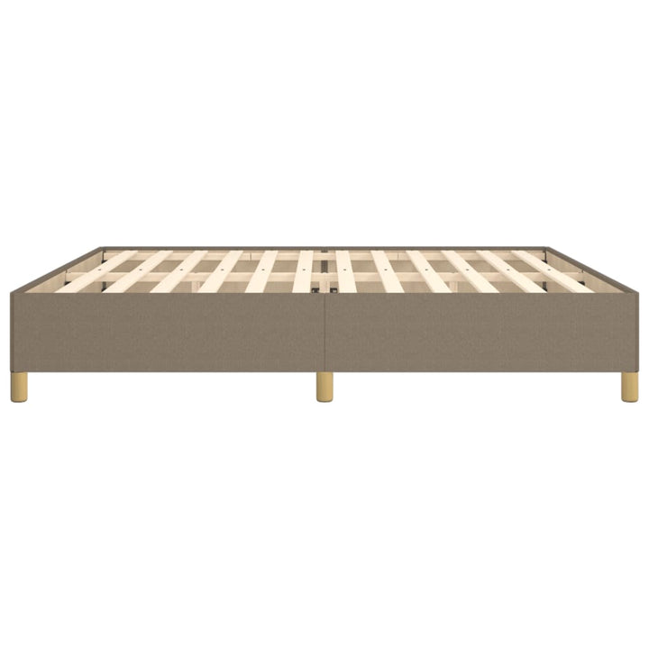 sengeramme uden madras 200x200 cm stof gråbrun