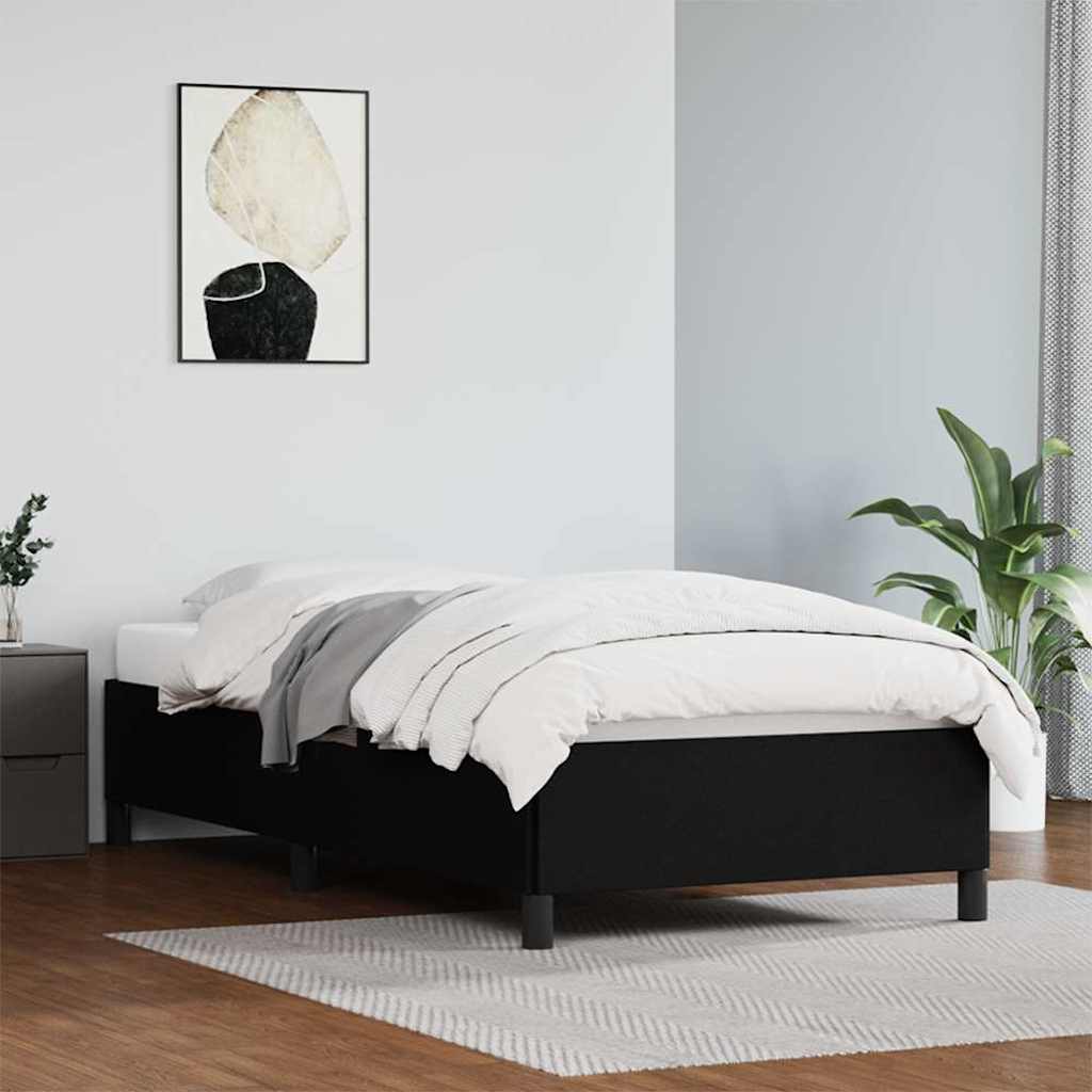 sengeramme 80x200 cm kunstlæder sort