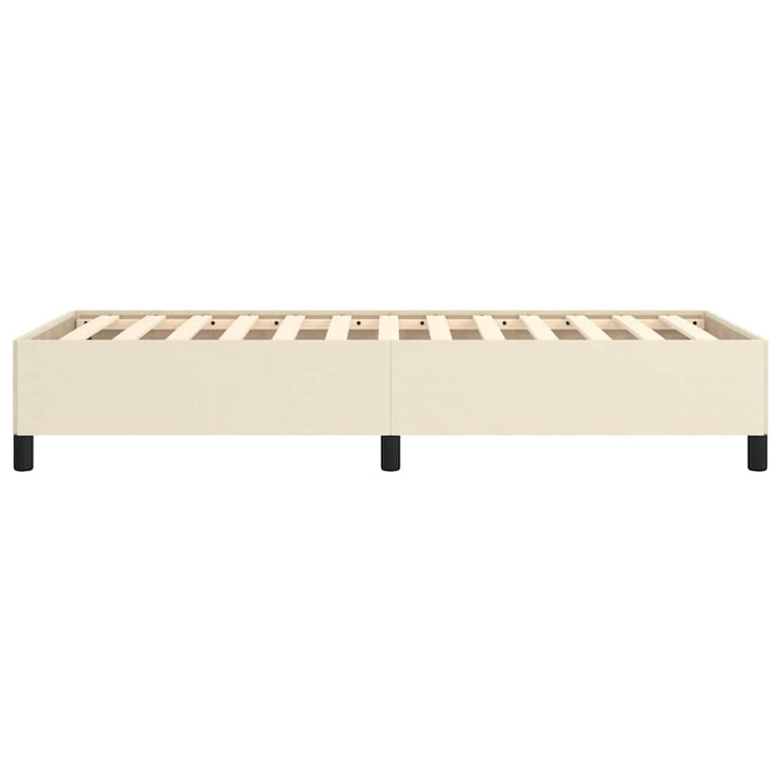 sengeramme 80x200 cm kunstlæder cremefarvet