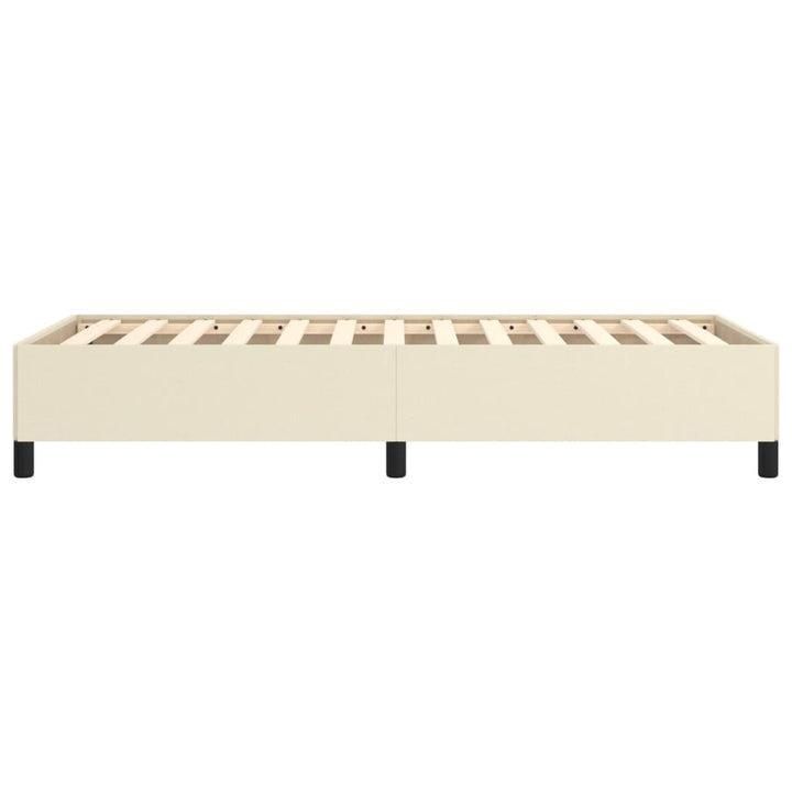 sengeramme 80x200 cm kunstlæder cremefarvet