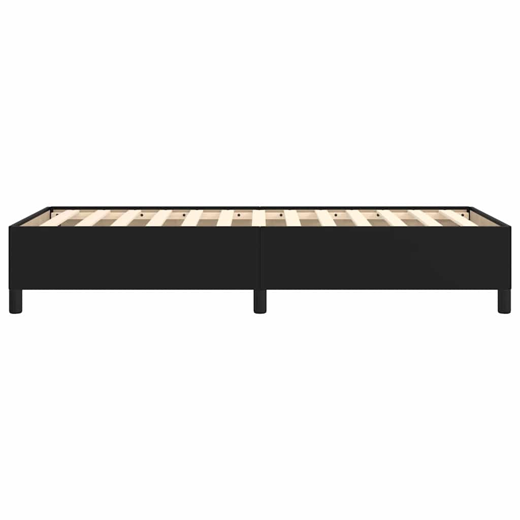 sengeramme 90x190 cm kunstlæder sort