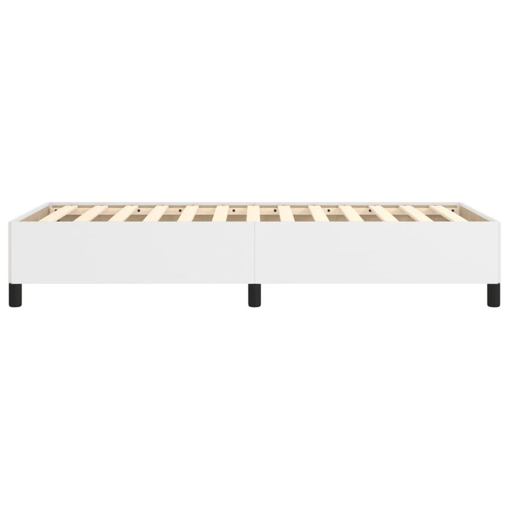 sengeramme uden madras 90x190 cm kunstlæder hvid