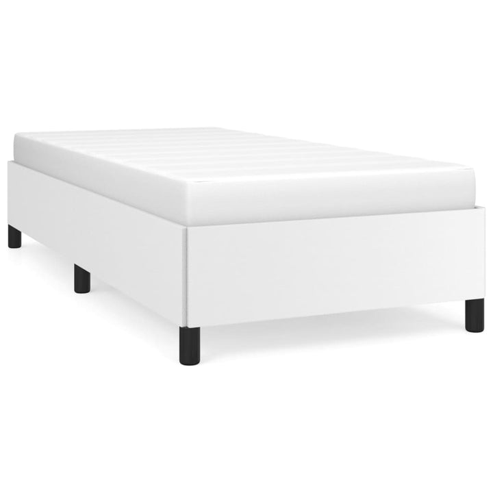 sengeramme uden madras 90x200 cm kunstlæder hvid