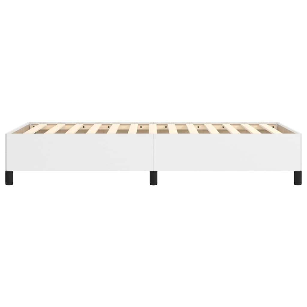 sengeramme uden madras 90x200 cm kunstlæder hvid