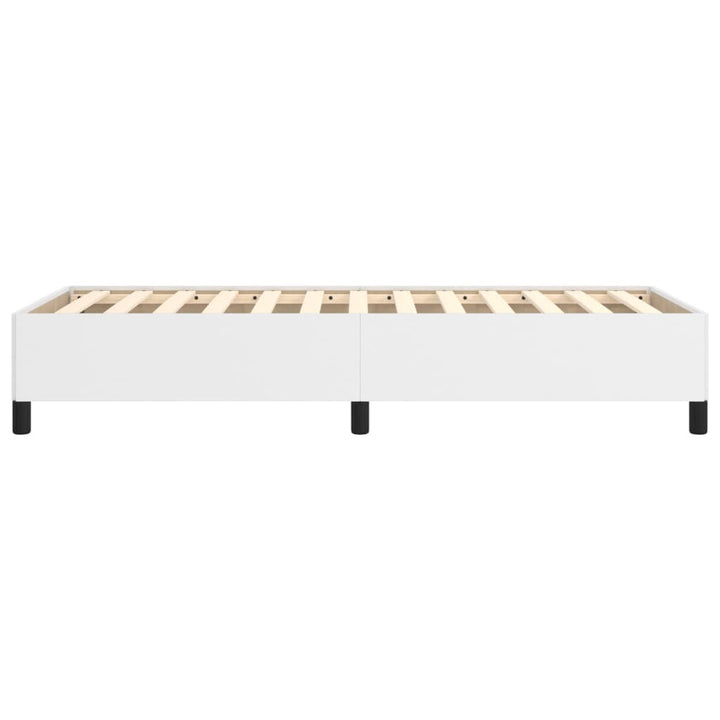 sengeramme uden madras 100x200 cm kunstlæder hvid