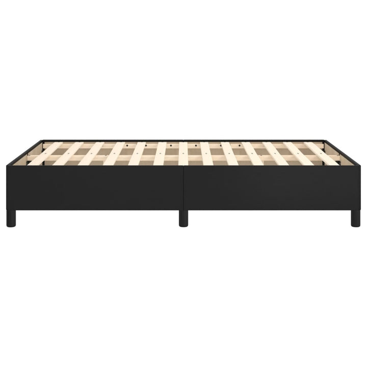 sengeramme uden madras 120x200 cm kunstlæder sort