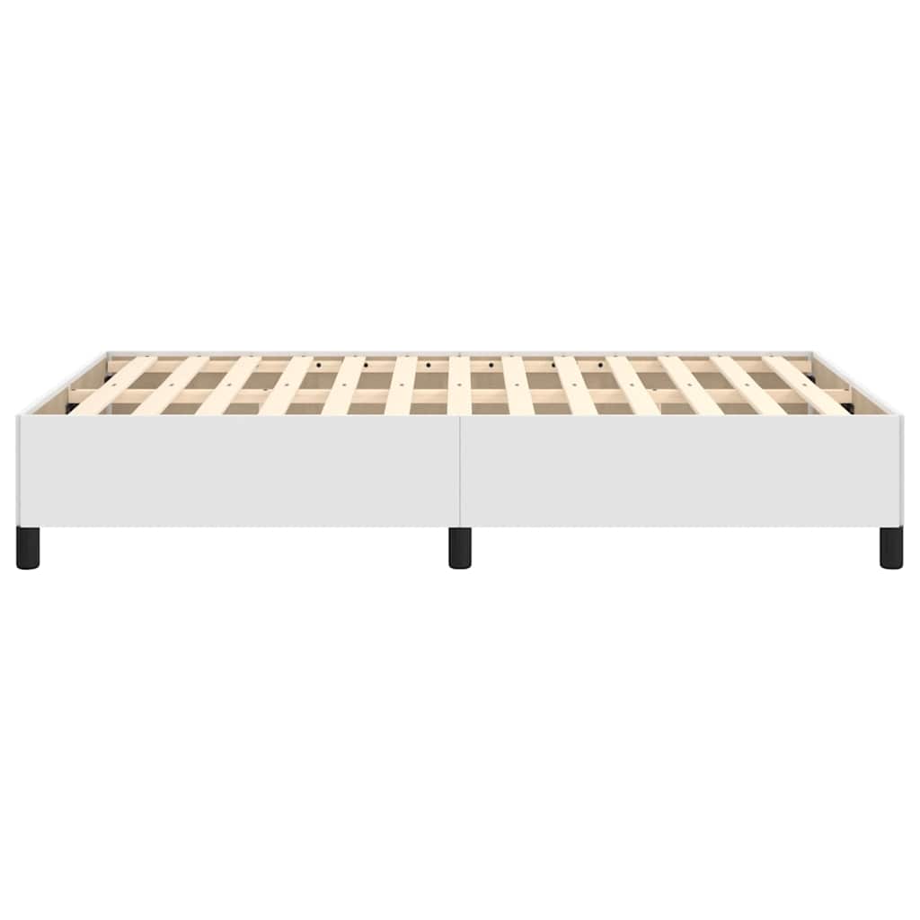 sengeramme 120x200 cm kunstlæder hvid
