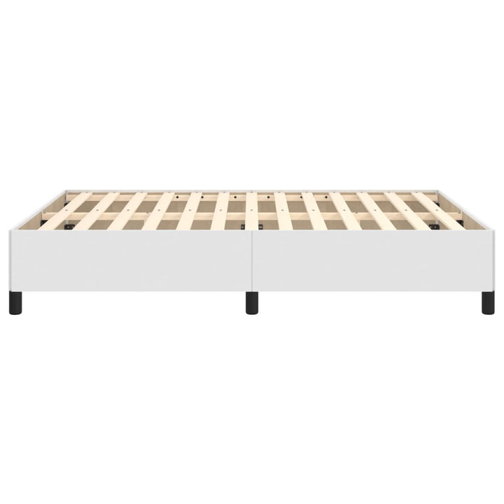 sengeramme uden madras 140x190 cm kunstlæder hvid