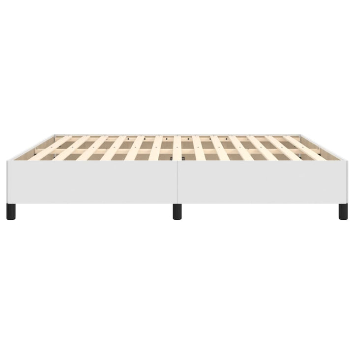 sengeramme uden madras 160x200 cm kunstlæder hvid