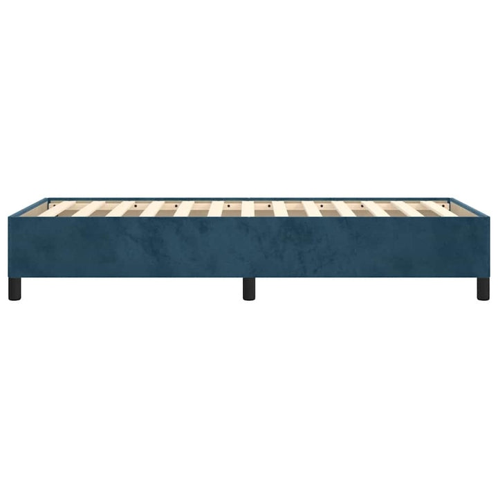 Sengeramme uden madras Mørkeblå 80x200 cm Fløjl