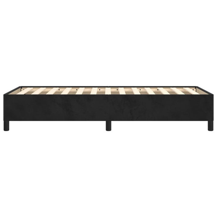 sengeramme 90x200 cm fløjl sort