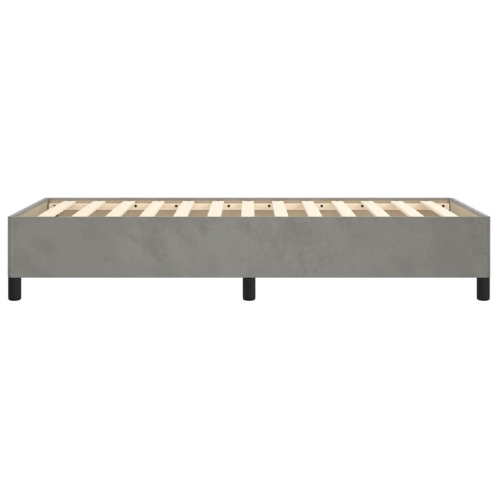 Sengeramme uden madras Lysegrå 100x200 cm Fløjl
