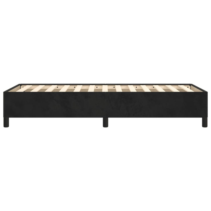 Sengeramme uden madras Sort 100x200 cm Fløjl