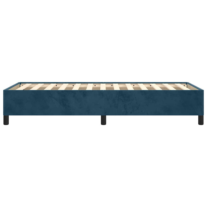 Sengeramme uden madras Mørkeblå 100x200 cm Fløjl