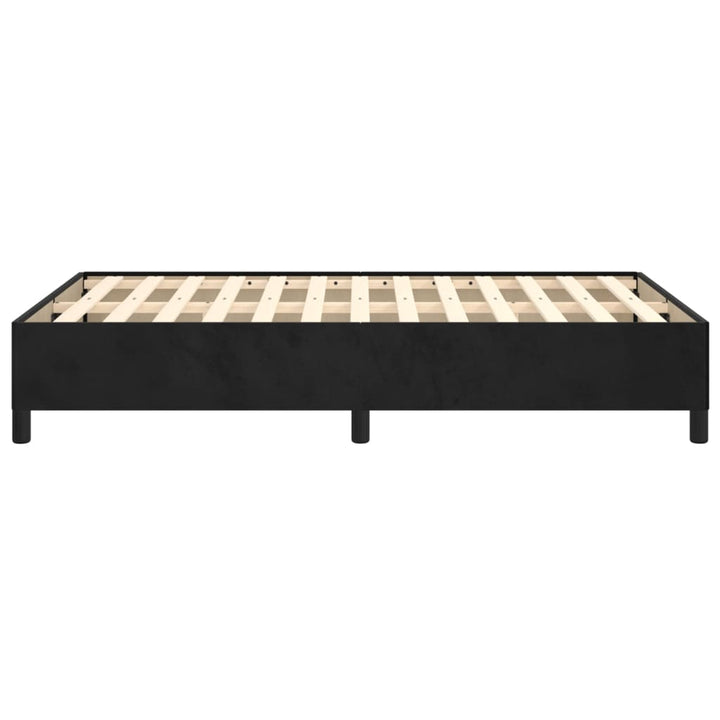 Sengeramme uden madras Sort 120x200 cm Fløjl