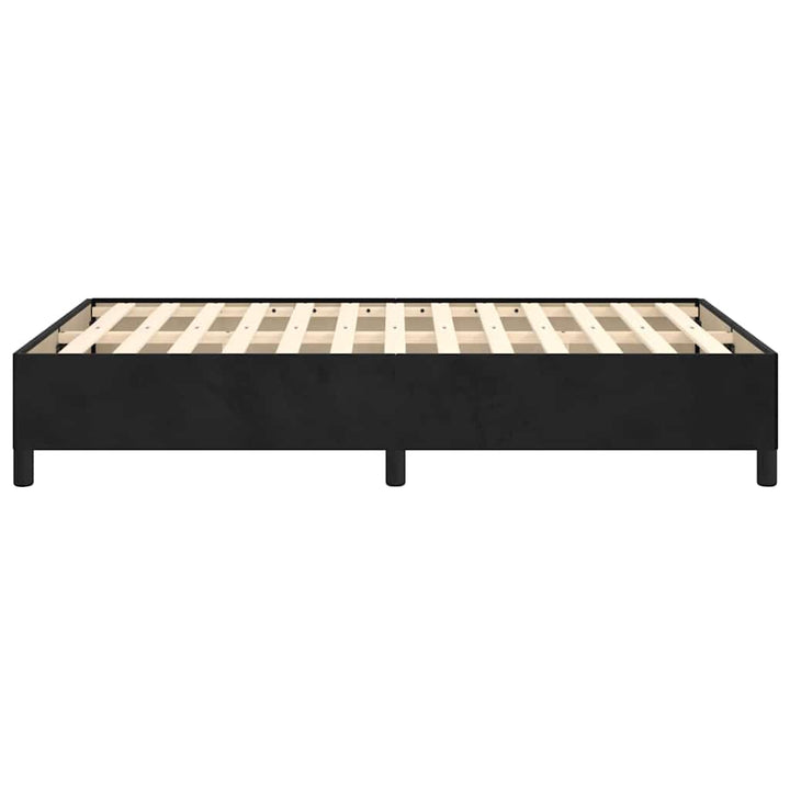 Sengeramme uden madras Sort 120x200 cm Fløjl