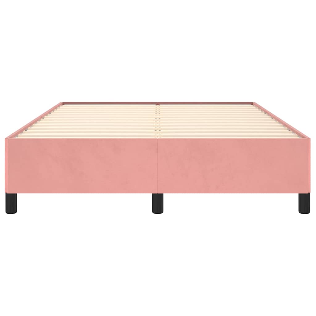 sengeramme 140x200 cm fløjl pink