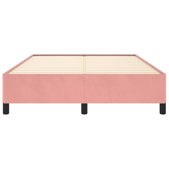 sengeramme 140x200 cm fløjl pink