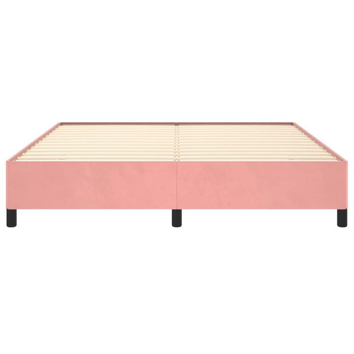 sengeramme 160x200 cm fløjl pink