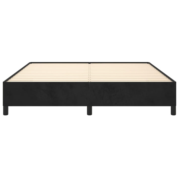 Sengeramme uden madras Sort 180x200 cm Fløjl