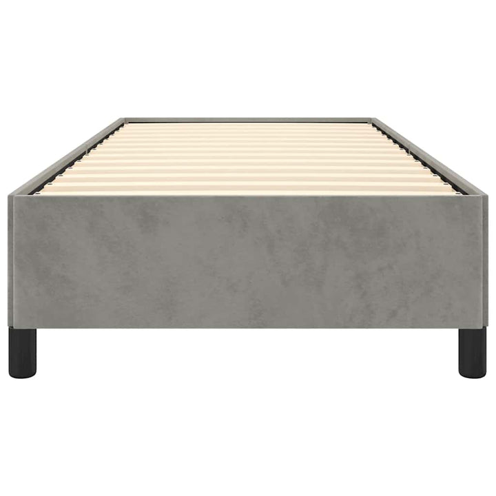 sengestel uden madras lysegrå 100x203 cm Twin XL fløjl