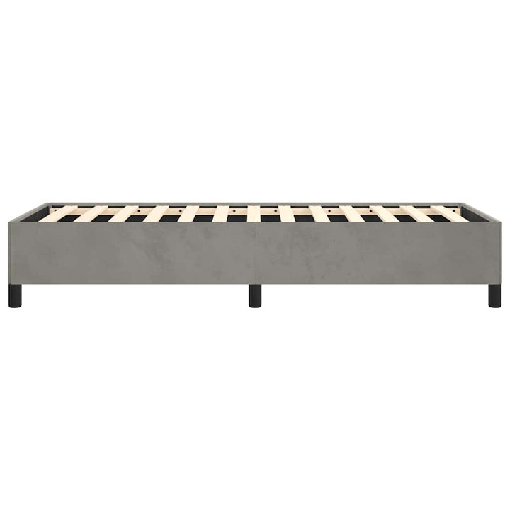 sengestel uden madras lysegrå 100x203 cm Twin XL fløjl
