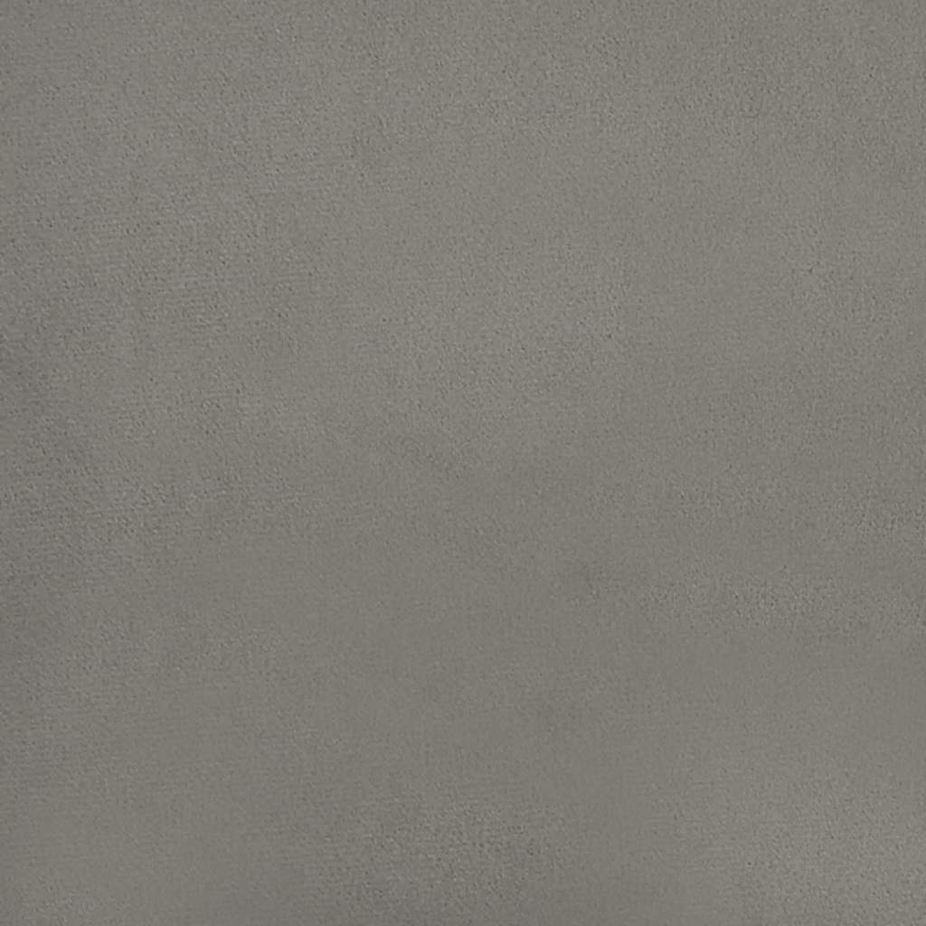 sengestel uden madras lysegrå 100x203 cm Twin XL fløjl