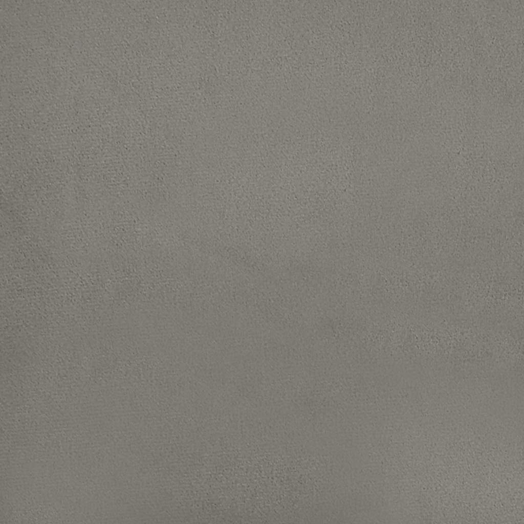 sengestel uden madras lysegrå 137x190 cm fuldfløjl
