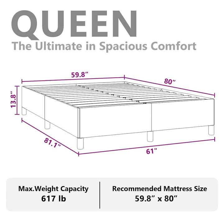 sengestel uden madras lysegrå 152x203 cm queen size velour