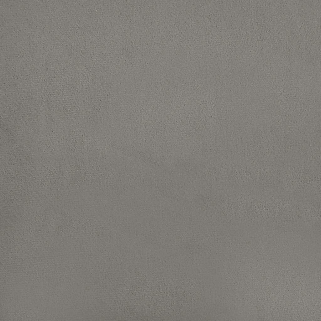 sengestel uden madras lysegrå 193x203 cm kingsize velour